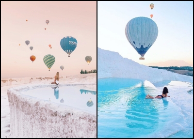 Pamukkale Heißluftballonfahrt von Alanya